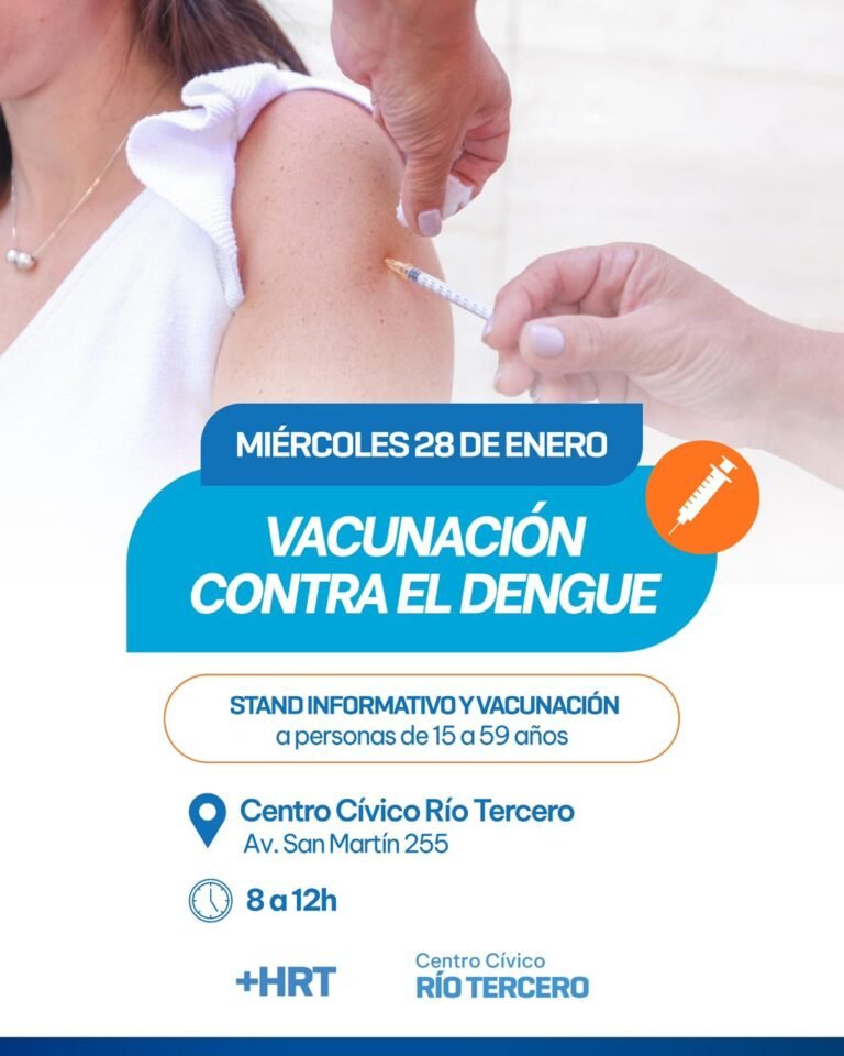 Nueva jornada de vacunación contra el dengue